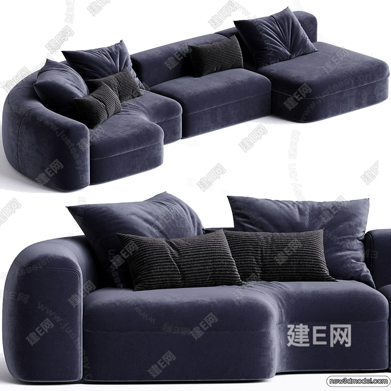 Sofa 3D Models – 3D Furniture for Living Room – 3D Interior – 121