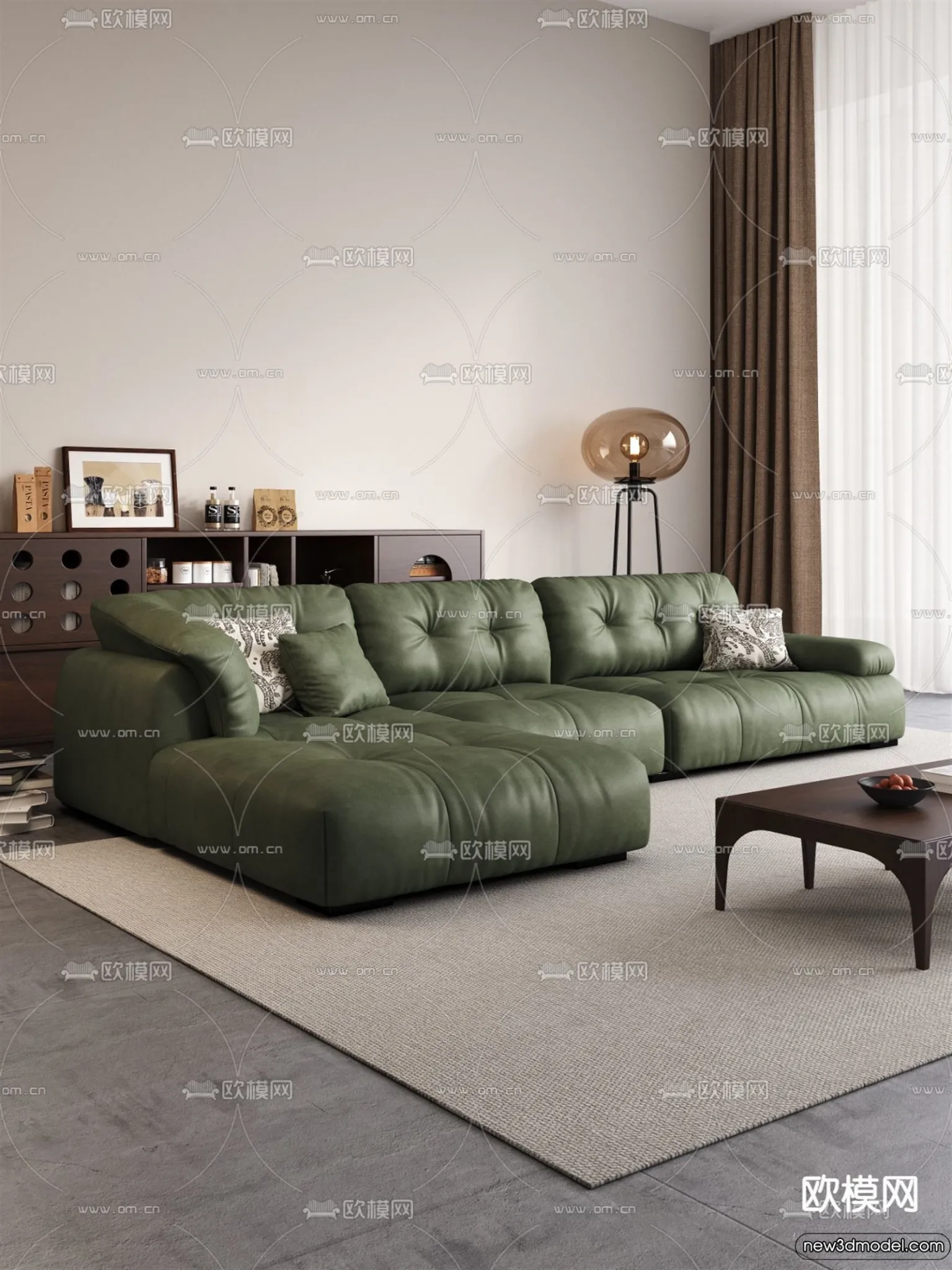 Sofa 3D Models – 3D Furniture for Living Room – 3D Interior – 126