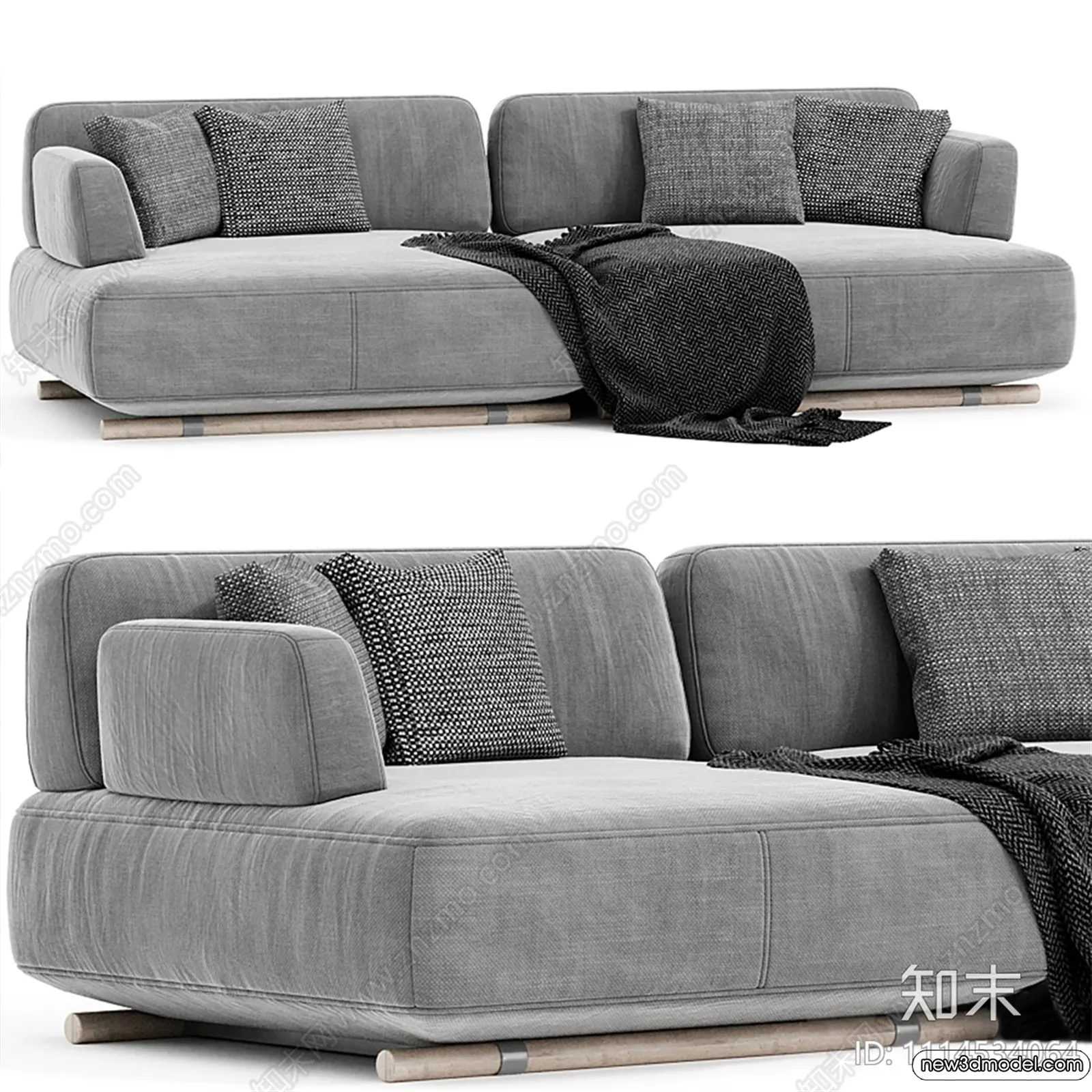 Sofa 3D Models – 3D Furniture for Living Room – 3D Interior – 138