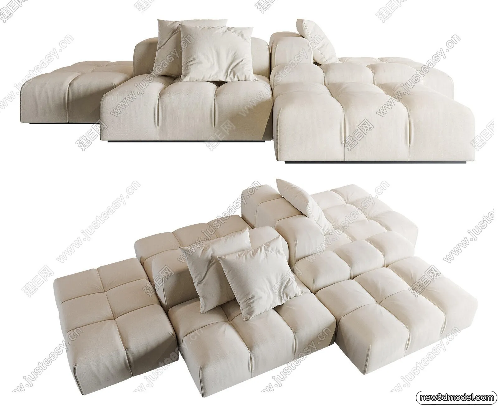 Sofa 3D Models – 3D Furniture for Living Room – 3D Interior – 139