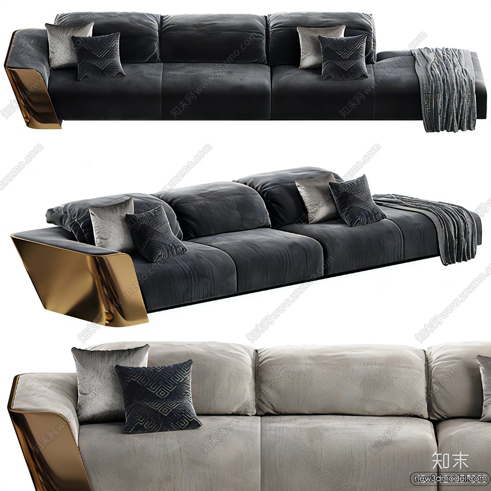 Sofa 3D Models – 3D Furniture for Living Room – 3D Interior – 147