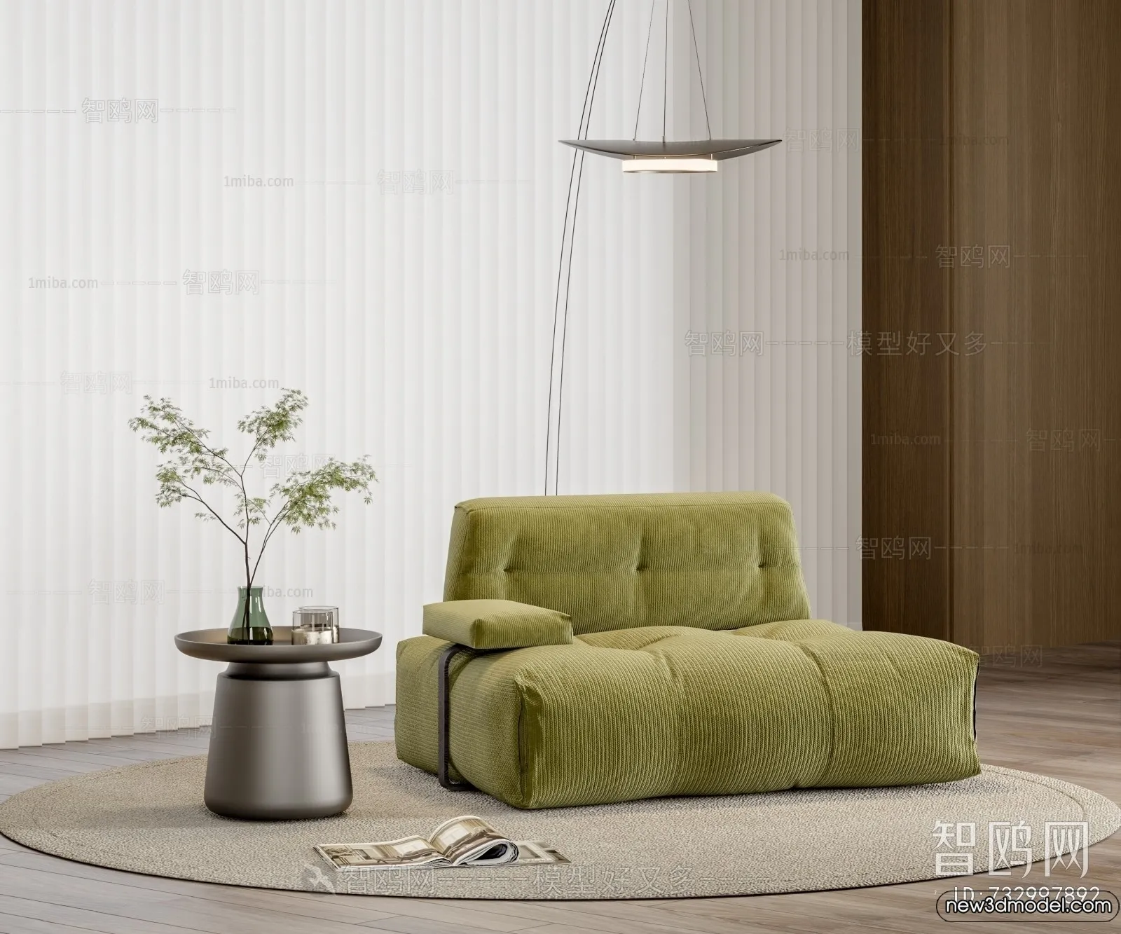 Sofa 3D Models – 3D Furniture for Living Room – 3D Interior – 163