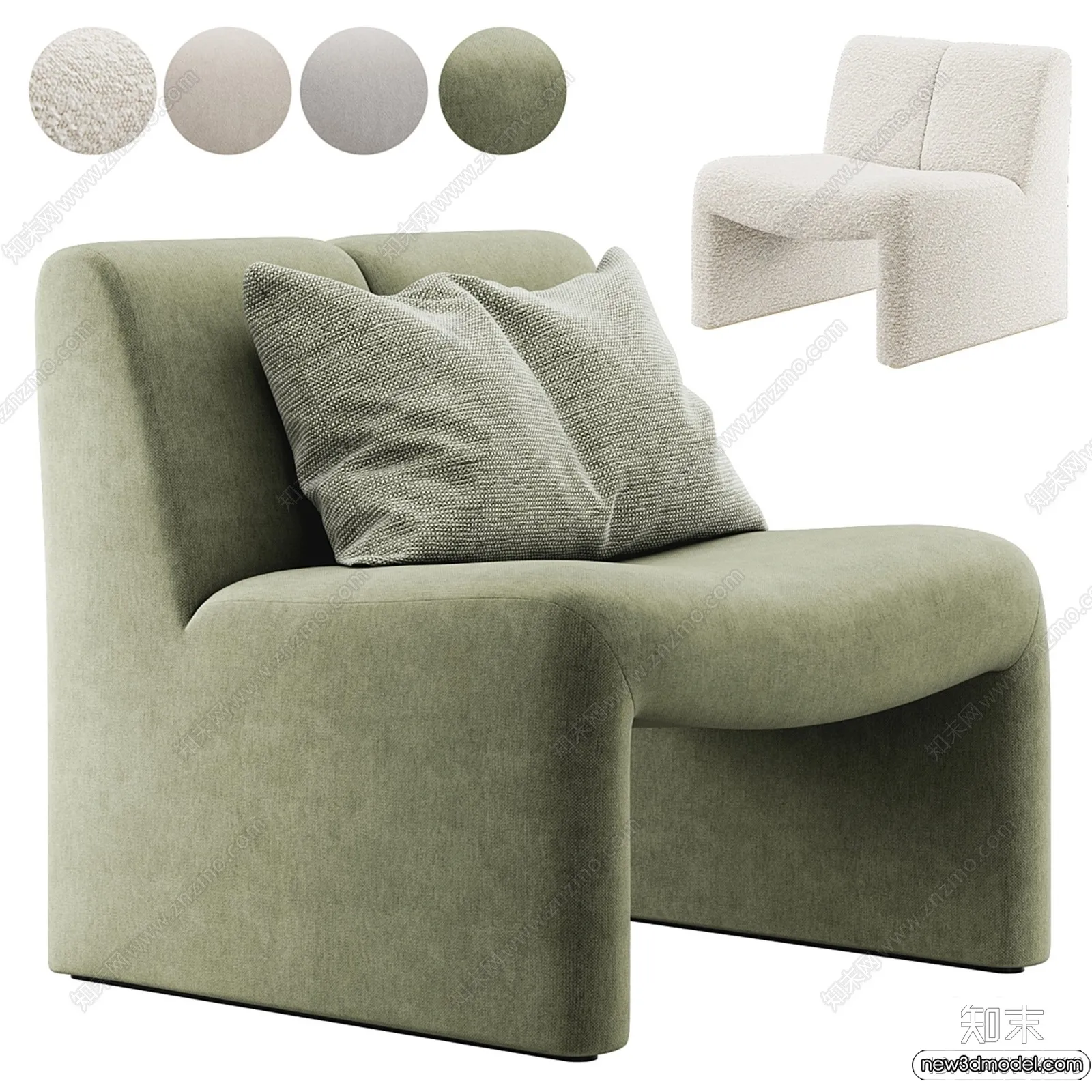 Sofa 3D Models – 3D Furniture for Living Room – 3D Interior – 211