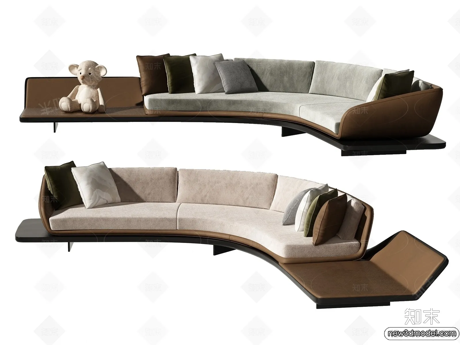 Sofa 3D Models – 3D Furniture for Living Room – 3D Interior – 256