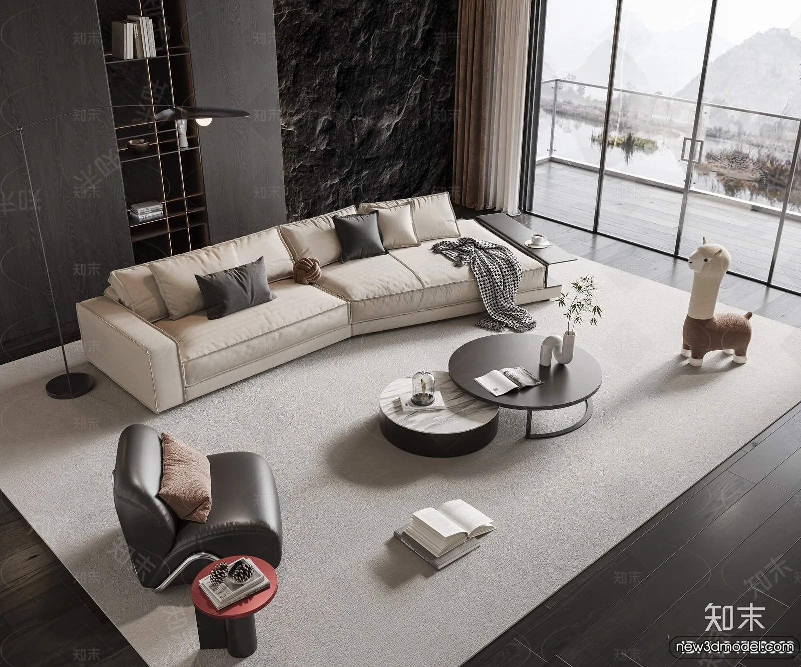 Sofa 3D Models – 3D Furniture for Living Room – 3D Interior – 294