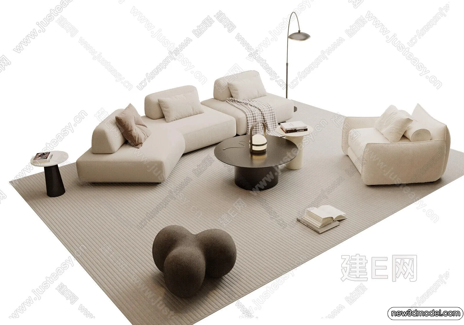 Sofa 3D Models – 3D Furniture for Living Room – 3D Interior – 299