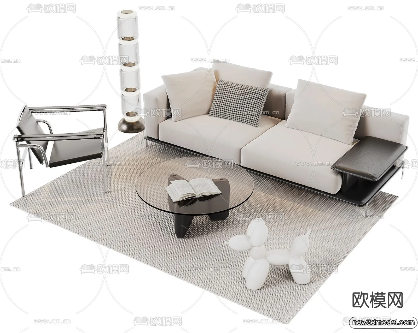 Sofa 3D Models – 3D Furniture for Living Room – 3D Interior – 316