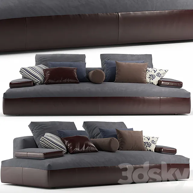 Sofa abcinterni glow in 3ds Max