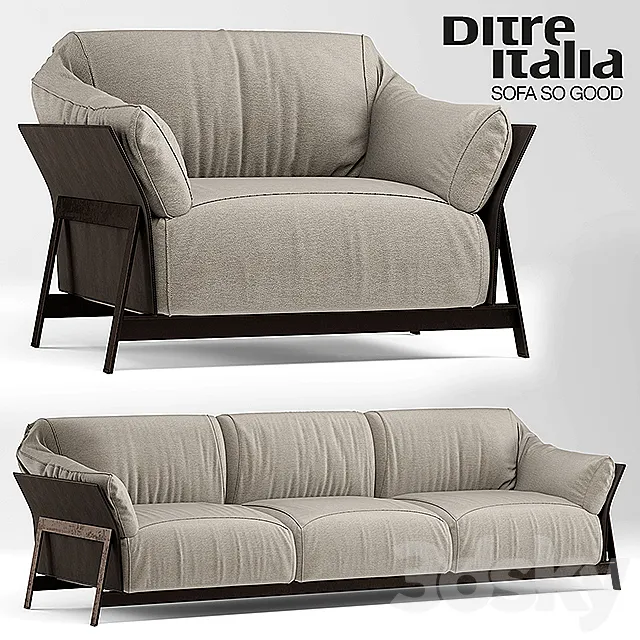 Sofa and chair kanaha ditre italia 3DSMax File