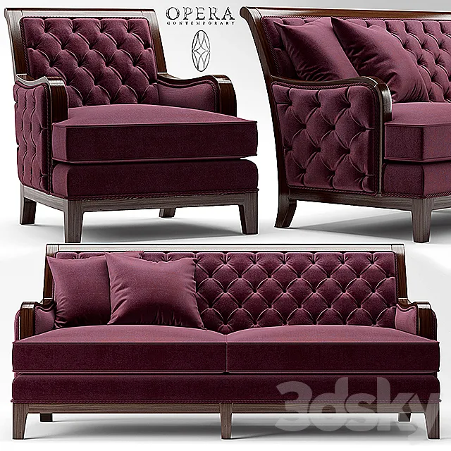 Sofa and chair Opera SEBASTIAN CLASSIC 3DSMax File