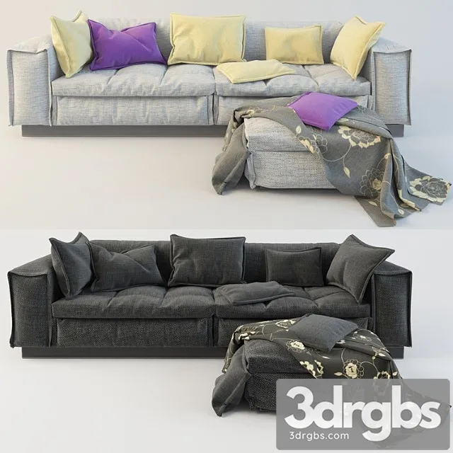 Sofa and ottoman by designer paola vella 2 3dsmax Download