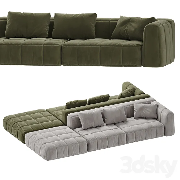 Sofa and pillow1 3DS Max
