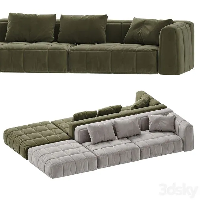 Sofa and pillow1 3dsMax Model