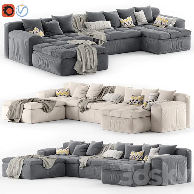 Sofa Arflex Nap 3ds Max