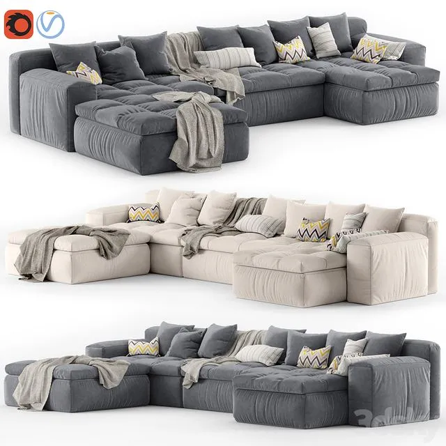 Sofa Arflex Nap 3dsMax Model