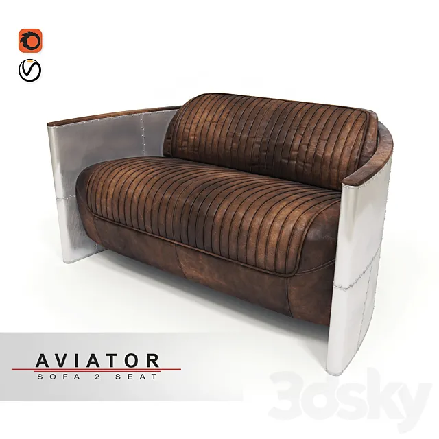 Sofa Aviator Tomcat chair 3DSMax File