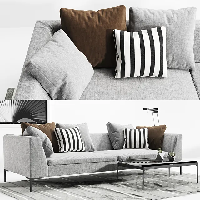 Sofa B & B Italia Sofa Charales 3DSMax File