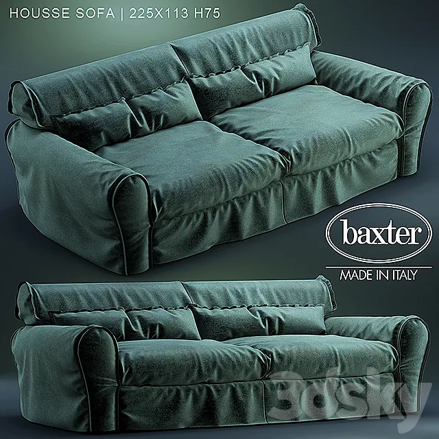 Sofa baxter HOUSSE SOFA 3ds Max