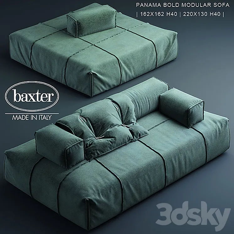 Sofa baxter PANAMA BOLD MODULAR SOFA 3DS Max