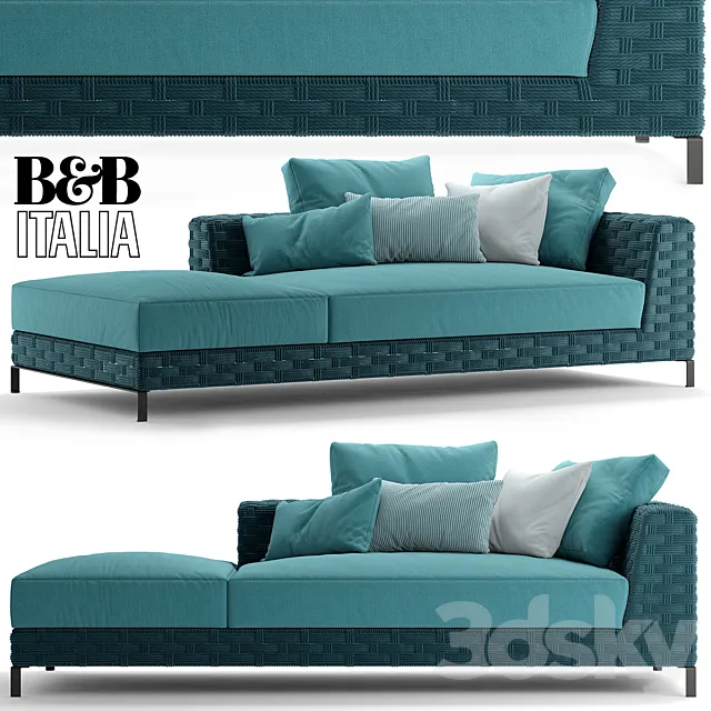 Sofa bebitalia Ray Outdoor Natural 3DS Max Model