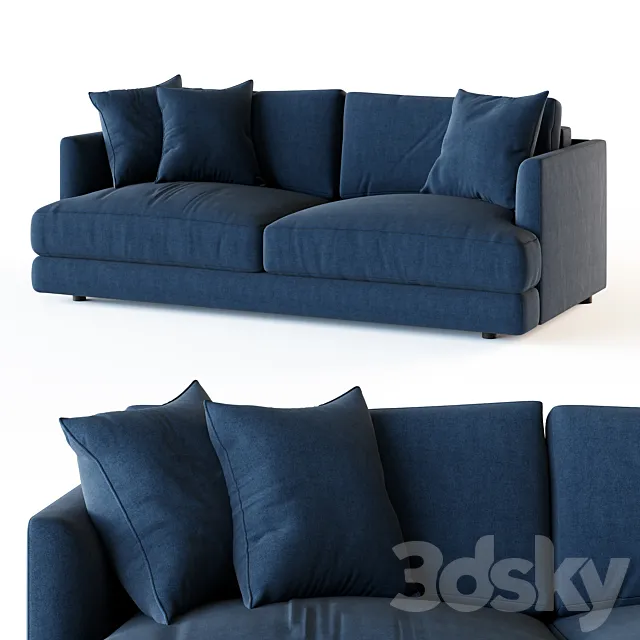 Sofa bed Ibiza blue 3ds Max