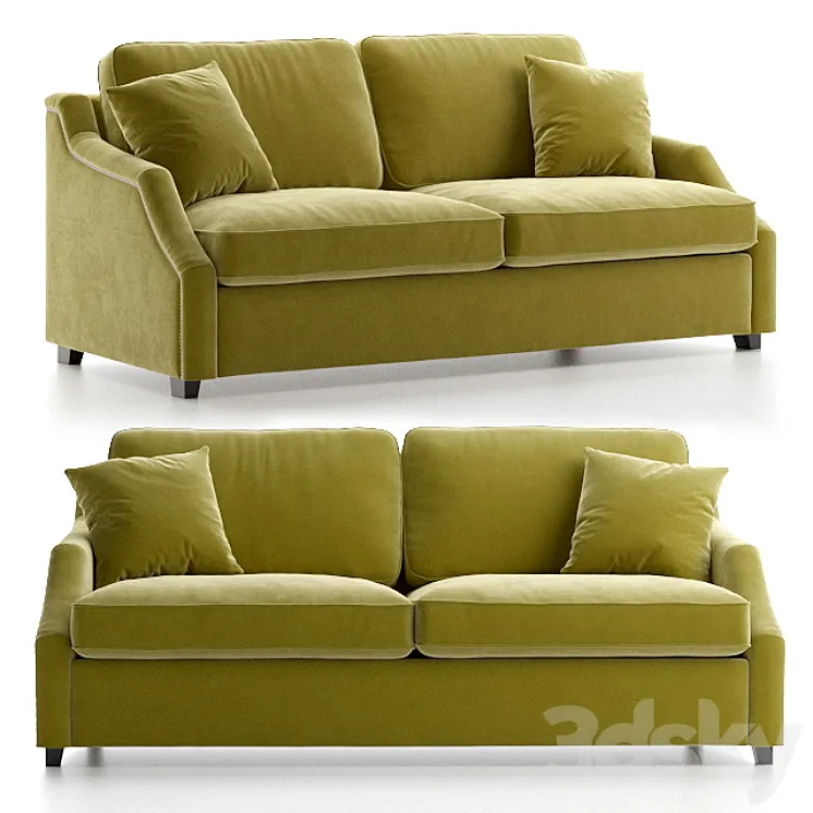 Sofa bed triple Windsor with molding 3DS Max