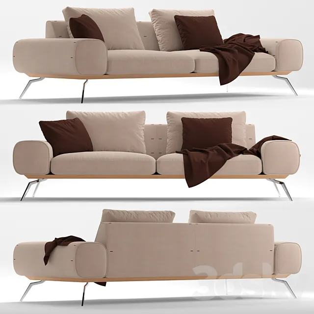 Sofa Blanche Linda 3DS Max Model