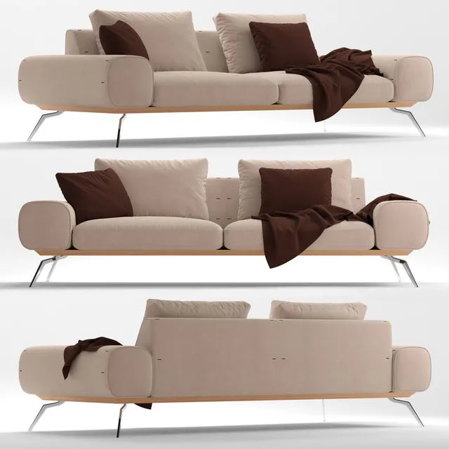 Sofa Blanche Linda 3dsMax Model