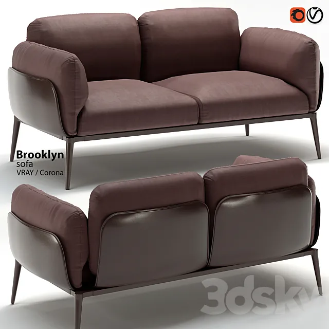 Sofa Brooklyn di Amura 3DSMax File