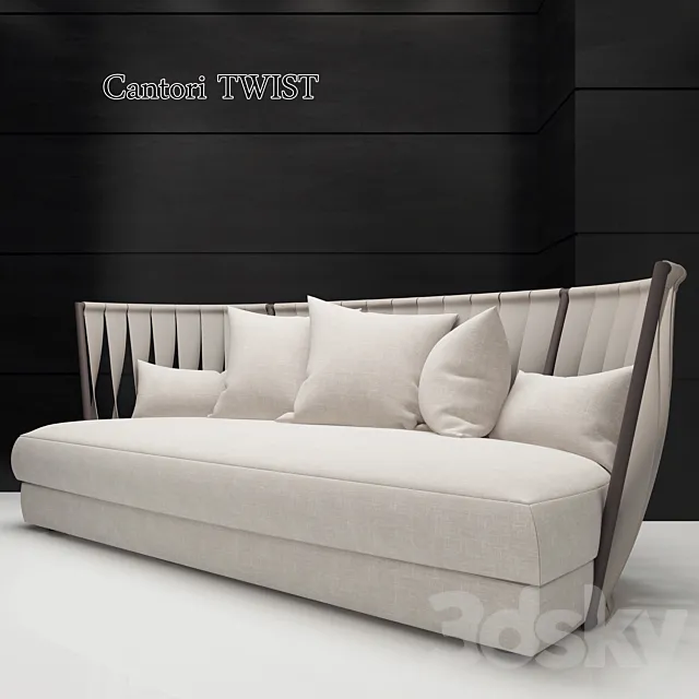 Sofa Cantori Twist 3DS Max Model