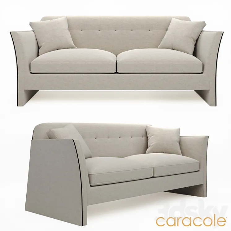 Sofa Caracole Uph Sofwoo 3DS Max