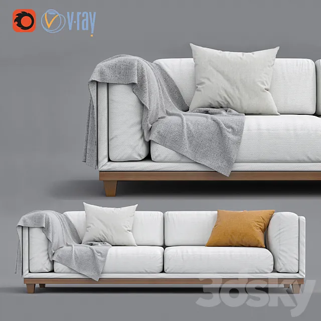 Sofa CASE Triple 3DSMax File