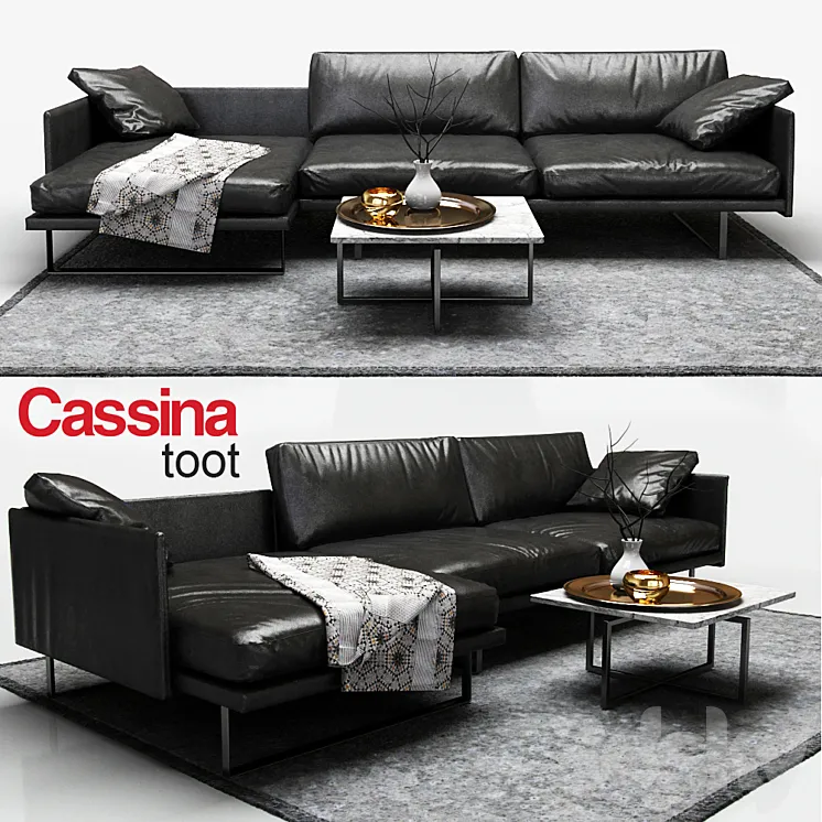 Sofa Cassina toot 3DS Max