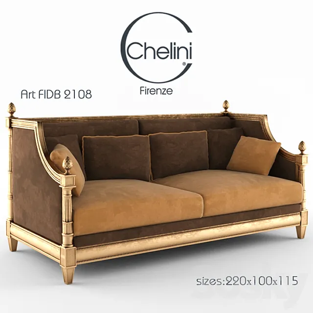 Sofa Chelini 3DS Max Model