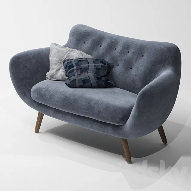 Sofa Chelsea Dommino 3DS Max Model