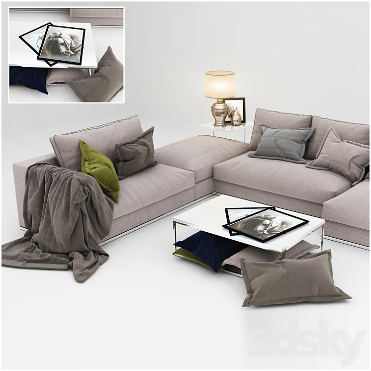 Sofa collection 09 3DS Max