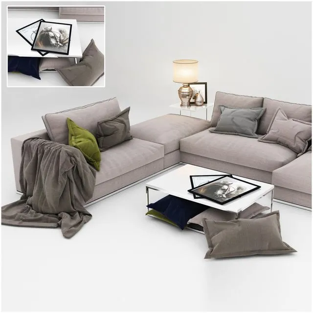 Sofa collection 09 3dsMax Model