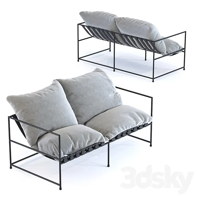 Sofa Cornwall 2-Seater 3DS Max Model