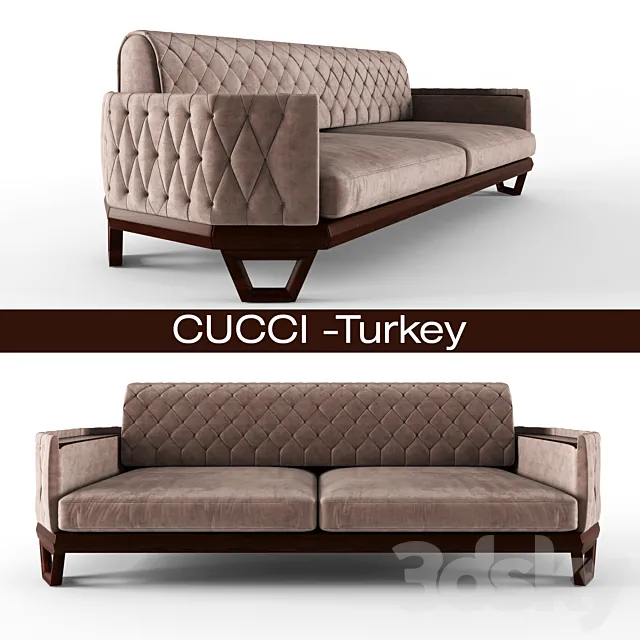 sofa Cucci-Turkey 3DS Max Model