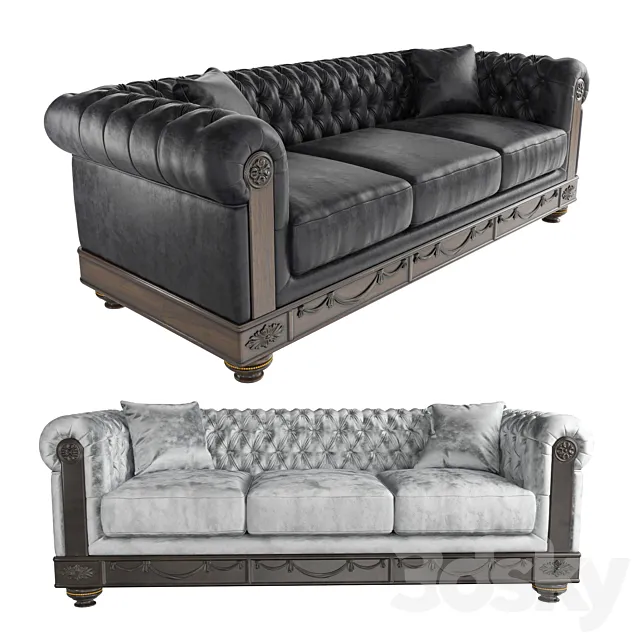 Sofa Сhesterfield 3DS Max Model