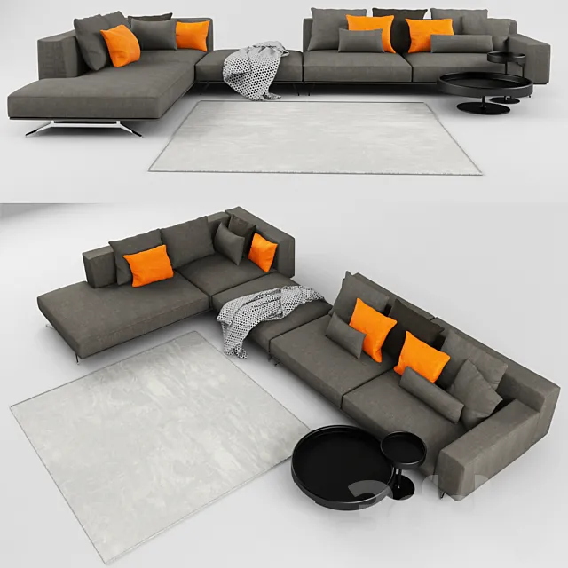 Sofa Dalton Soft 3DS Max Model