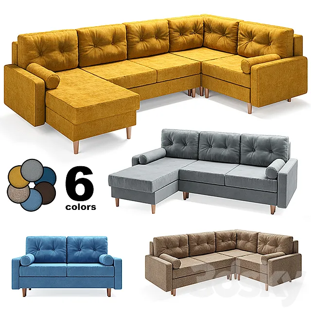 Sofa Deans Modular 3ds Max