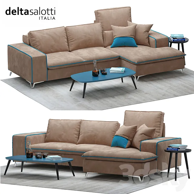 Sofa Delta Salotti Frame 3ds Max