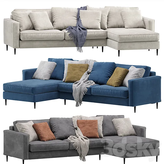 Sofa Dissent Lounge Chaise By Divan.ru _ Corner Dissent Sofa 3ds Max