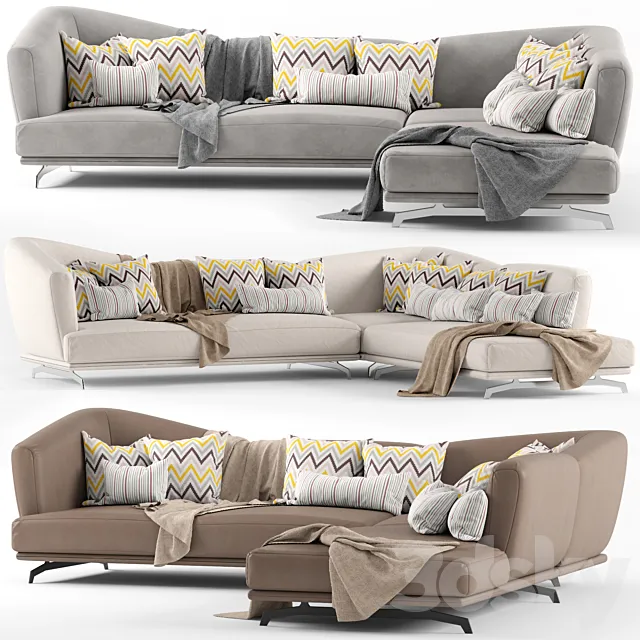 Sofa Ditre Italia Lennox Soft 3ds Max