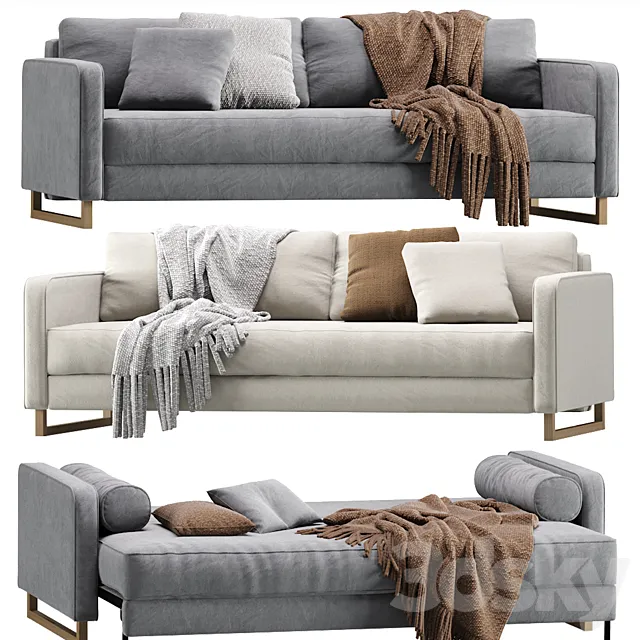 Sofa Dunst Velvet Light by Divan.ru _ Sofa Dunst 3DS Max Model