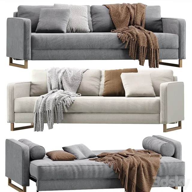 Sofa Dunst Velvet Light Divan ru 3dsMax Model