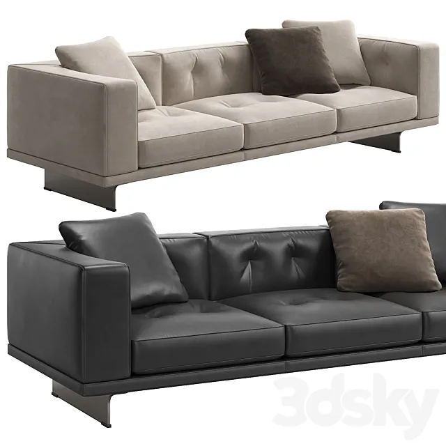 Sofa Dylan Small by Minotti 3DS Max Model