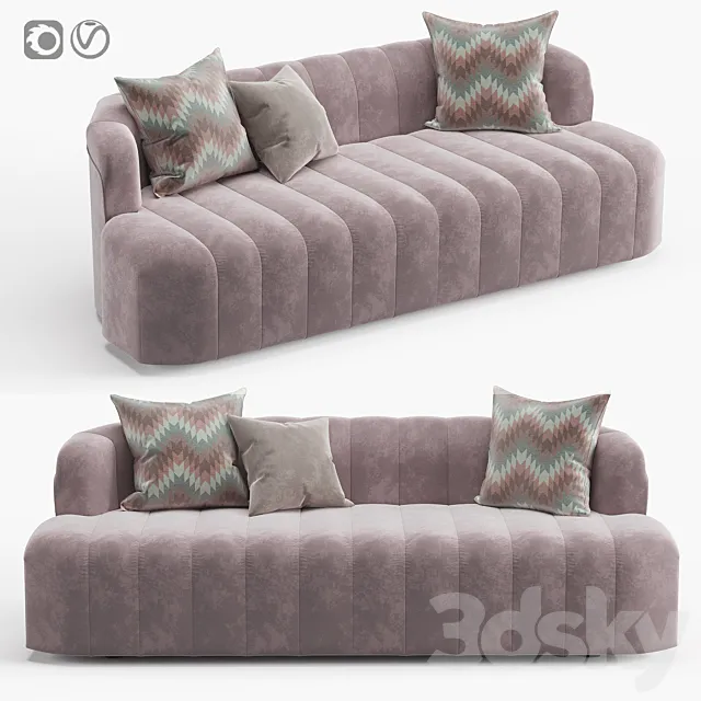 Sofa Elegant Shell 3ds Max