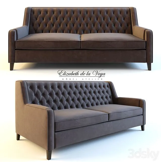 Sofa Elizabeth de la Vega A49 3dsMax Model
